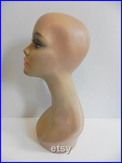 Vintage Mannequin Head Long Neck Wig Head