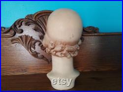 Vintage Mannequin Head Millinery Display Jean Harlow AS IS