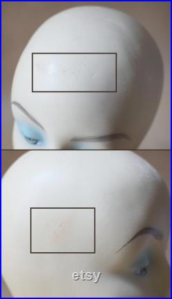 Vintage Mannequin Head Wig Hat StandWoman shop Display Bust 1950s 1960s