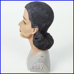 Vintage Mannequin Head, old antique original head, NOT a copy, jewelry or hat display, artists