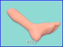 Vintage Mannequin Silicone Leg foot.