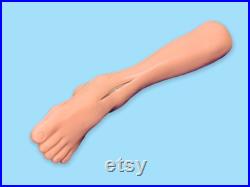 Vintage Mannequin Silicone Leg foot.