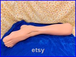 Vintage Mannequin Silicone Leg foot.