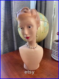 Vintage Mannequin head -Vanity display