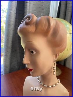 Vintage Mannequin head -Vanity display