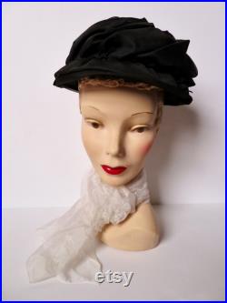 Vintage Plaster Mannequin Head Millinery Bust 1930s 1940s Blonde Ruby Lips Numbered Hat Jewelry Display Art Deco Chalkware Maximalist Decor