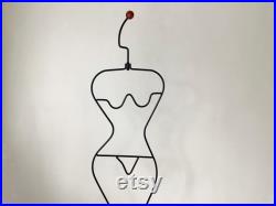 Vintage Post Modern IKEA 80s Clothing Rack Wire Mannequin by Ehlén Johansson, Clothes Hanger
