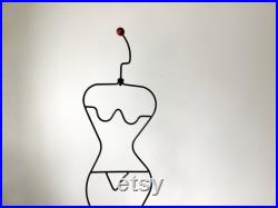 Vintage Post Modern IKEA 80s Clothing Rack Wire Mannequin by Ehlén Johansson, Clothes Hanger