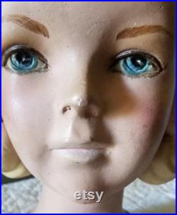 Vintage Rare baby Girl Mannequin, Millinery Department store Head display