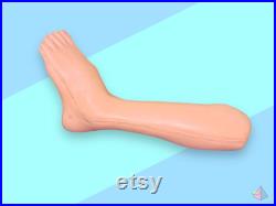 Vintage Realistic anatomical Silicone foot Leg.