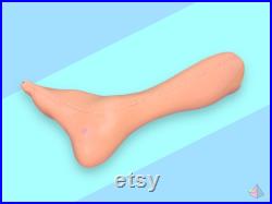 Vintage Realistic anatomical Silicone foot Leg.