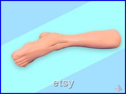 Vintage Realistic anatomical Silicone foot Leg.