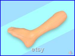 Vintage Realistic anatomical Silicone foot Leg.