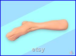 Vintage Realistic anatomical Silicone foot Leg.