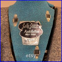 Vintage Sally Stitch Push Button Size A Dress Form and Stand Mannequin