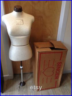Vintage Singer Dress Form Dressmaking mannequin with original box