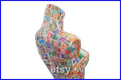Vintage Stamp Mannequin Stamps Mannequin Colourful Mannequin Body Female Mannequin Body Clothing Display Shop Display Stand