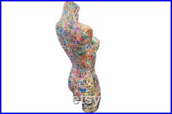 Vintage Stamp Mannequin Stamps Mannequin Colourful Mannequin Body Female Mannequin Body Clothing Display Shop Display Stand