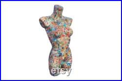 Vintage Stamp Mannequin Stamps Mannequin Colourful Mannequin Body Female Mannequin Body Clothing Display Shop Display Stand