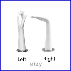 Vintage White Mannequin Hand,Female Right and Left Hands Model for Jewelry Display,Wig Hat Stand,Headphone Stand Head,Dress Form Mold Dummy