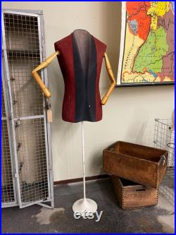 Vintage antik 30er Jahre Schneiderpuppe männlicher Torso mit Holzarmen Büste, Schaufensterpuppe, Deko Puppe, Schneiderbüste