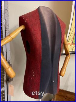 Vintage antik 30er Jahre Schneiderpuppe männlicher Torso mit Holzarmen Büste, Schaufensterpuppe, Deko Puppe, Schneiderbüste