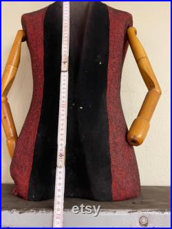 Vintage antik 30er Jahre Schneiderpuppe männlicher Torso mit Holzarmen Büste, Schaufensterpuppe, Deko Puppe, Schneiderbüste