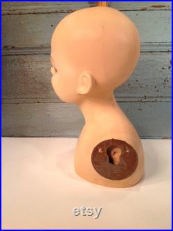 Vintage child mannequin head of the 60s