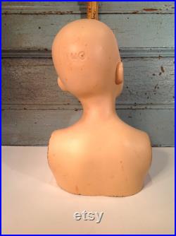 Vintage child mannequin head of the 60s