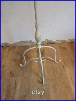 Vintage mid Century dress makers mannequin metal white coated with synthetic jewels