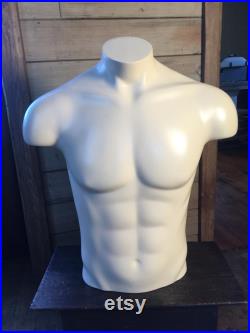 Vintage used male mannequin half size full torso in very good condition Free shipping
