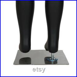 WISDOMFUR 2PK Unisex 6-8 Yr Kid Plastic Mannequin Full Body Matte Black
