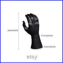 White Male Mannequin Hand Jewelry Ring Holder, Glove Display