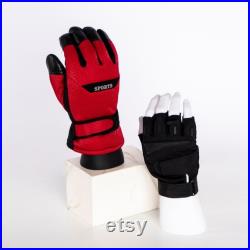 White Male Mannequin Hand Jewelry Ring Holder, Glove Display