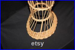 Wicker Dress Form, Unusual Art, Clothes Butler