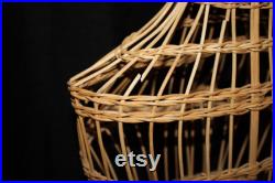 Wicker Dress Form, Unusual Art, Clothes Butler