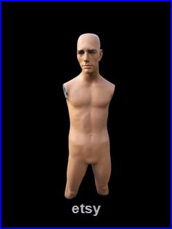 Wolf and vine mannequin,fashion, fashion mannequin, vintage mannequin, male torso mannequin,