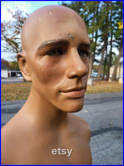 Wolf and vine mannequin,fashion, fashion mannequin, vintage mannequin, male torso mannequin,