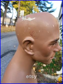 Wolf and vine mannequin,fashion, fashion mannequin, vintage mannequin, male torso mannequin,