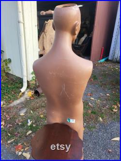 Wolf and vine mannequin,fashion, fashion mannequin, vintage mannequin, male torso mannequin,