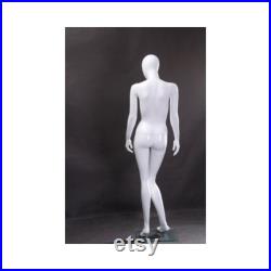 Women's Glossy White Stylish Full Body Female Mannequin ZARA2EG