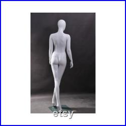 Women's Glossy White Stylish Full Body Female Mannequin ZARA6EG