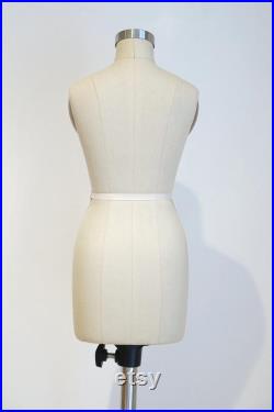Women's Half Scale Dress Form Pinnable 1 2 Tailor Female Mannequin for School Beige sewing mini mannequin standard size UK8 10