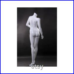 Women's Headless Mannequin Glossy White Ladies Full Body Headless Mannequin LISA10BW