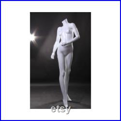 Women's Headless Mannequin Glossy White Ladies Full Body Headless Mannequin LISA10BW