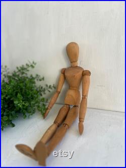 Wooden Articulated Artist Mannequin 12 Wood Drawing Model For Sketching Display