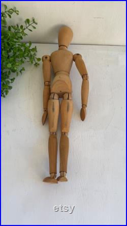 Wooden Articulated Artist Mannequin 12 Wood Drawing Model For Sketching Display