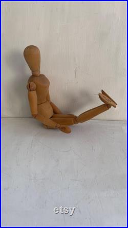 Wooden Articulated Artist Mannequin 12 Wood Drawing Model For Sketching Display
