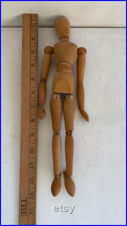 Wooden Articulated Artist Mannequin 12 Wood Drawing Model For Sketching Display