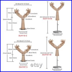 Wooden Hand Display Mannequin Beech Wood Jewelry Holder